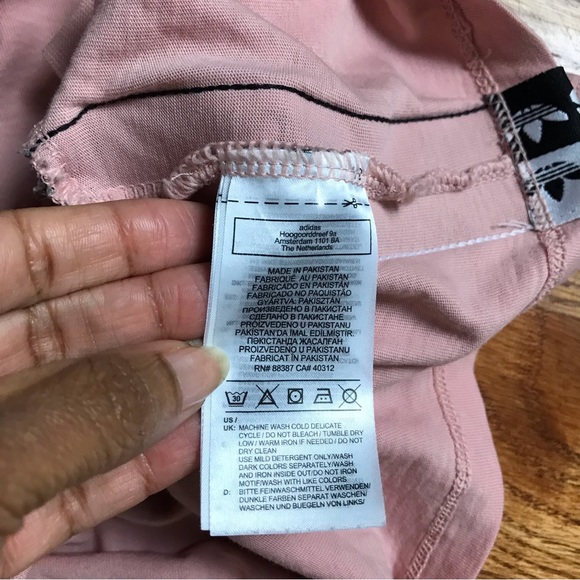 Adidas Pink Crop T-shirt - Picture 5 of 6